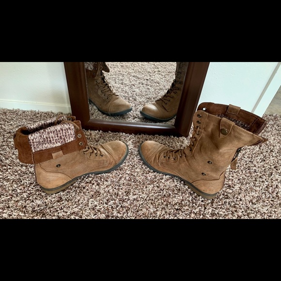 Just Fab Lace Up Boot Size 9 - Picture 3 of 4